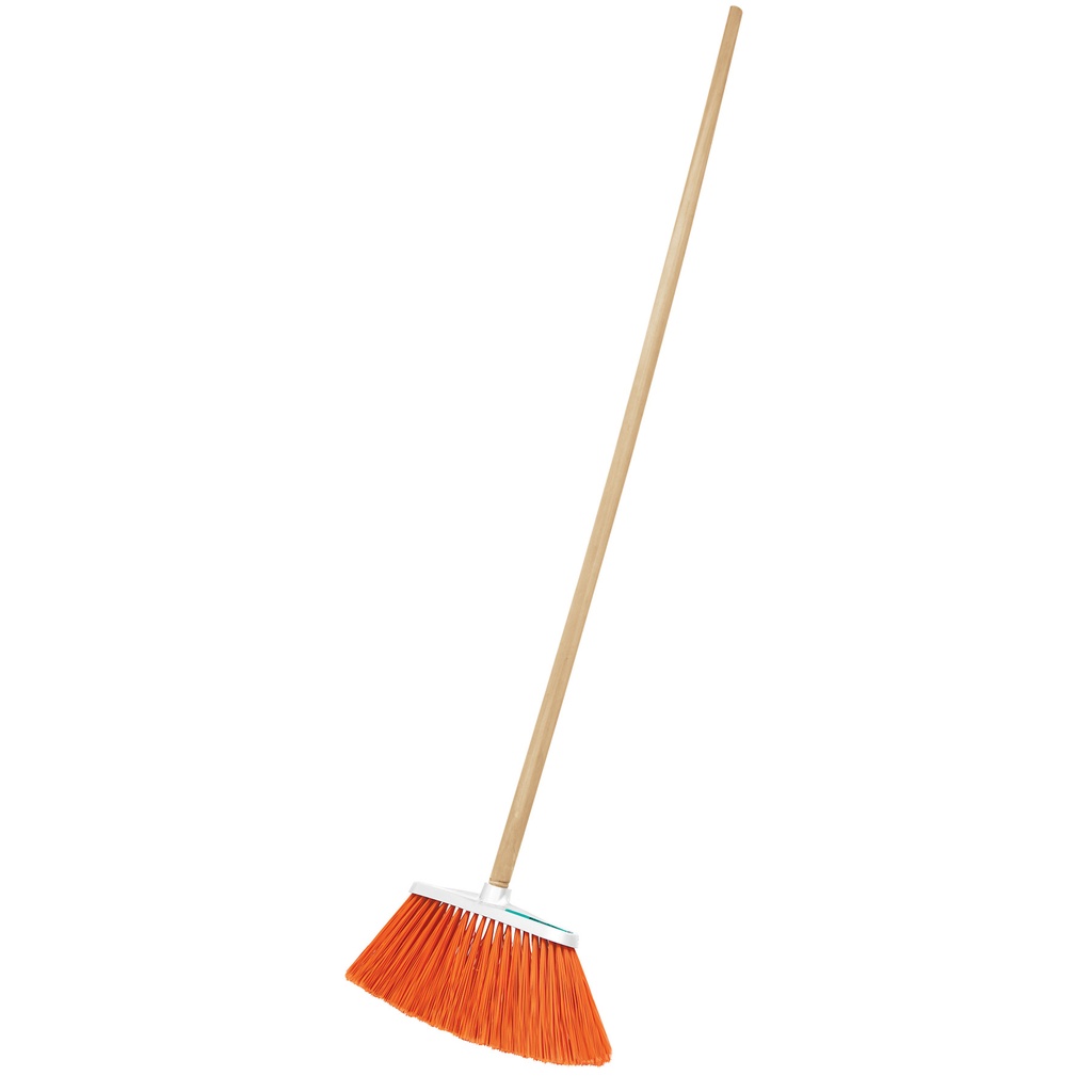 ESCOBA T/CEPILLO CERDA SUAVE 17 X 30 X 6 CM C/ CABO MADERA (120 CM) ES-220C REF.57055 MARCA KLINTEK
