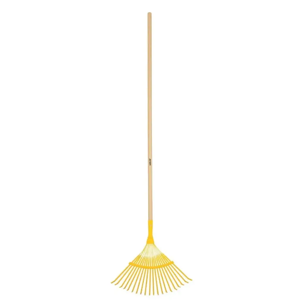ESCOBA / RASTRILLO P/GRAMA METALICA 17" 20 DIENTES C/CABO MOD. EM-20P REF. 21431 MARCA PRETUL