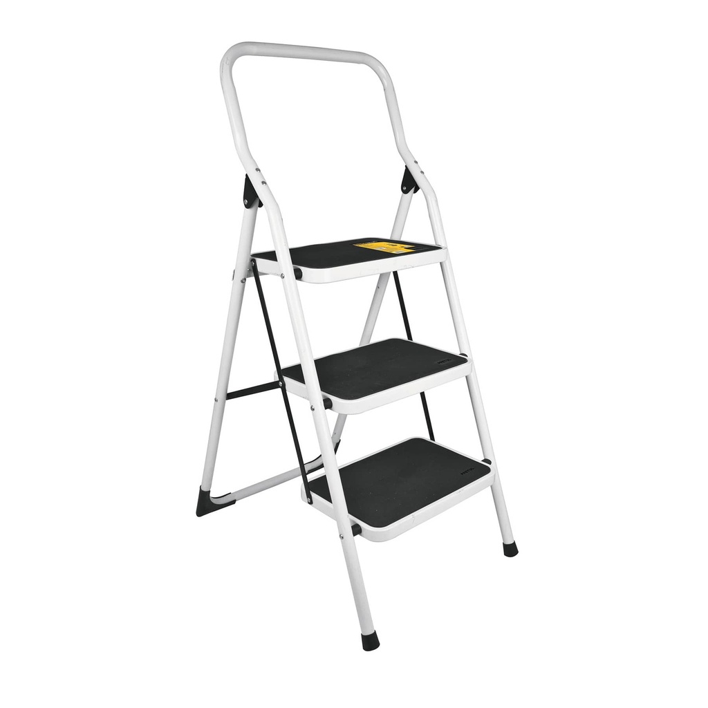 ESCALERA PLEGABLE BLANCA DE 3 TRAMOS MOD. ESTU-3P REF. 24120 MARCA PRETUL