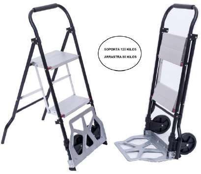 ESCALERA DE ALUMINIO TIPO TIJERA DE 2 TRAMOS / CARRETILLA (DOS FUNCIONES) REF. 232116 MARCA TAJANARA