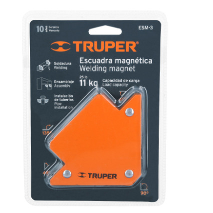 ESCUADRA MAGNETICA 3" X 11 KG MOD.ESM-3 REF. 12119 MARCA TRUPER
