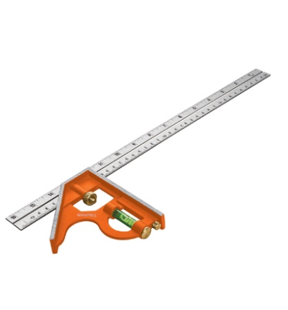 ESCUADRA DE COMBINACION 16" PROFESIONAL C/PUNZON PARA MARCAR MOD. ECT-16 REF. 14381 MARCA TRUPER