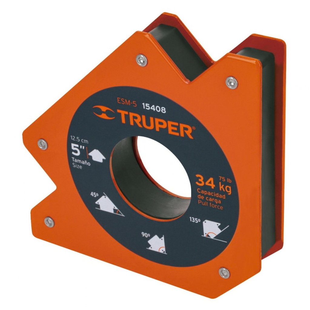 ESCUADRA MAGNETICA 5" X 22 KG MOD.ESM-5 REF. 15408 MARCA TRUPER