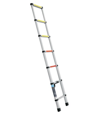 ESCALERA TELESCOPICA DE ALUMINIO 7 TRAMOS TIPO II MOD. ESTE-207 REF. 101903 MARCA TRUPER