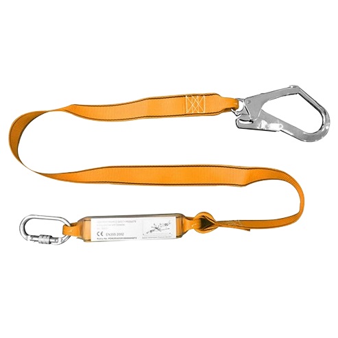 ESLINGA DE SEGURIDAD C/ ABSORCION 2 MTS - CINTA POLIE. 45 MM - MOSQUETON ACE REF. 45276 MARCA TOLSEN