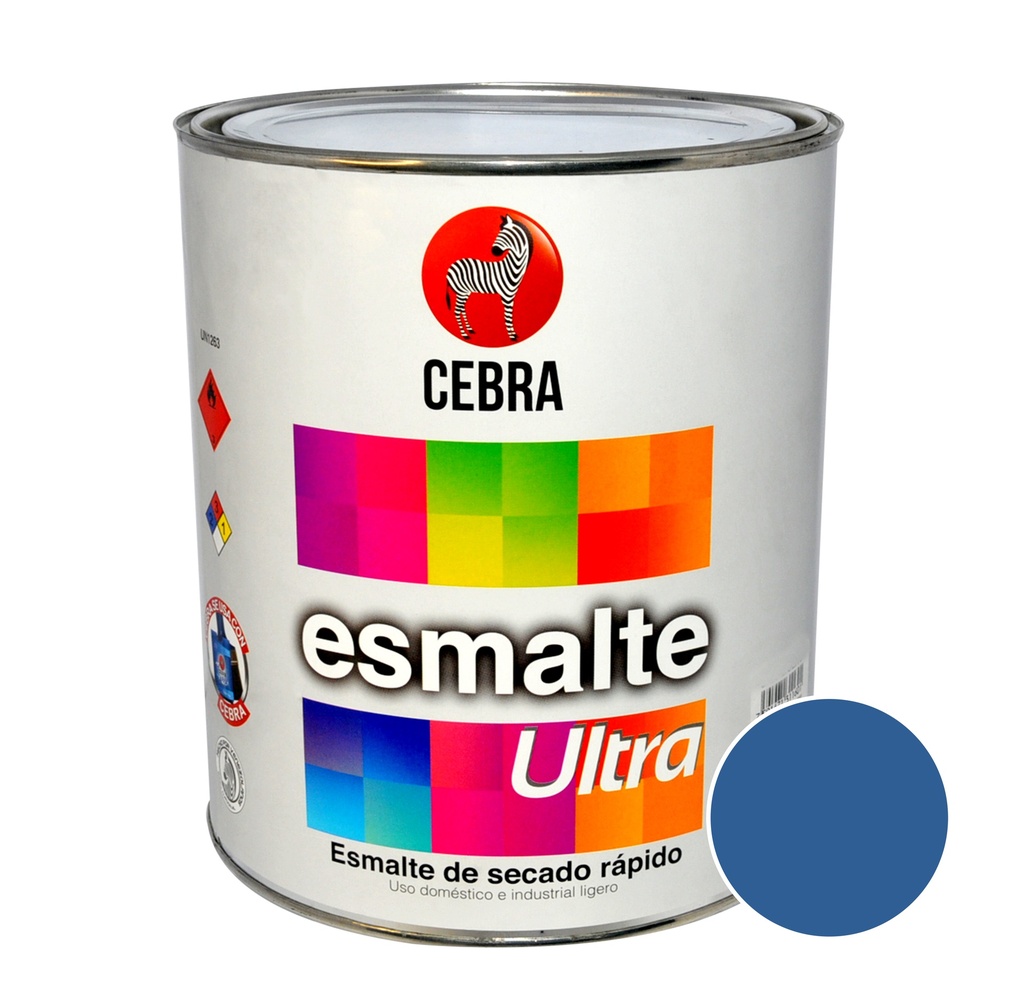 ESMALTE CLASE B SERIE ULTRA COLOR AZUL CIELO DE 1 GL REF. 3114-101 MARCA CEBRA