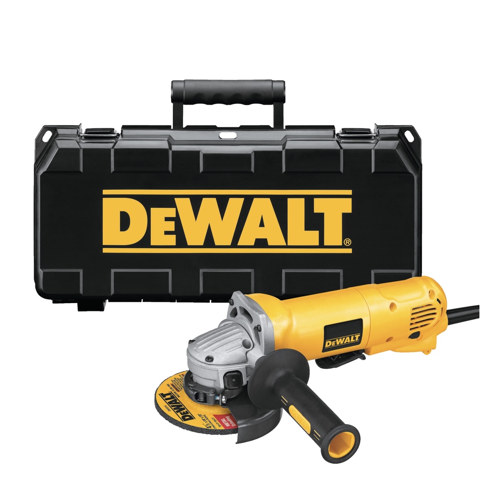 ESMERIL ANGULAR 4 1/2" CON MALETIN 11.000 RPM 120V REF. D28402K MARCA DEWALT