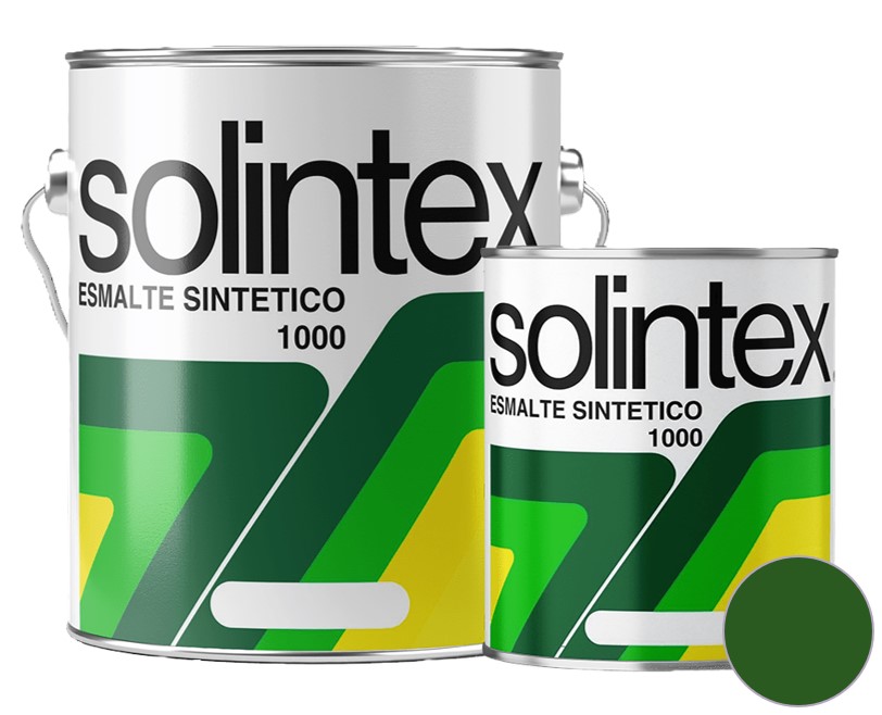 ESMALTE SINTETICO SECADO RAPIDO 1 GL COLOR VERDE INDUSTRIAL REF. 1031 MARCA SOLINTEX