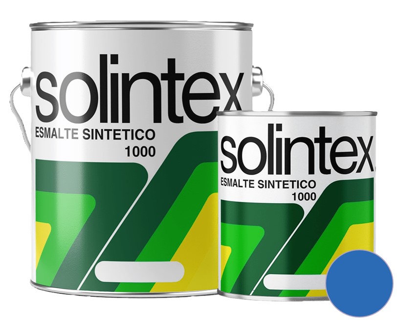 ESMALTE SINTETICO SECADO RAPIDO 1 GL COLOR AZUL REF. 1046 MARCA SOLINTEX