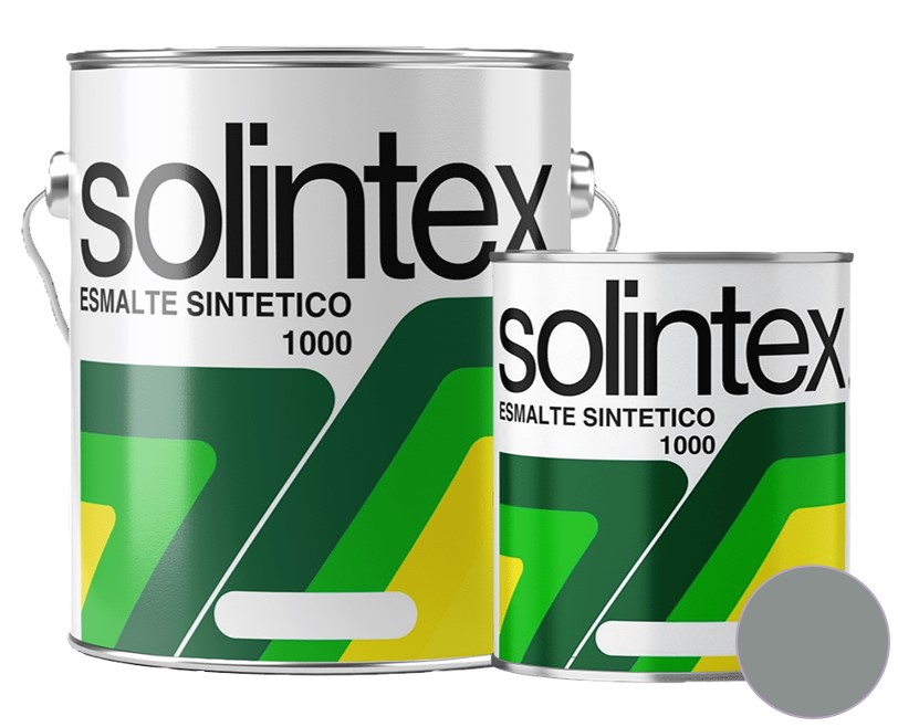 ESMALTE SINTETICO SECADO RAPIDO 1 GL COLOR GRIS INDUSTRIAL REF. 1056 MARCA SOLINTEX