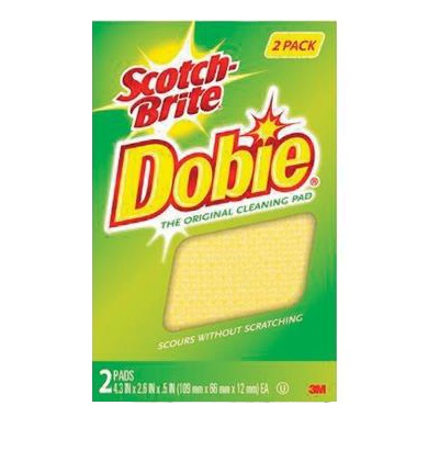 ESPONJA MULTIUSO DOBIE 2 PZAS SCOTH BRITE COLOR AMARILLAS REF. 3M7226 / ESP-713 MARCA 3M
