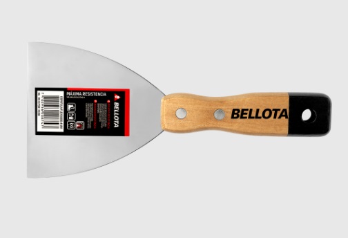 ESPATULA FLEXIBLE MANGO DE MADERA 4" REF. FLEX55890-4MM / 208747 MARCA BELLOTA