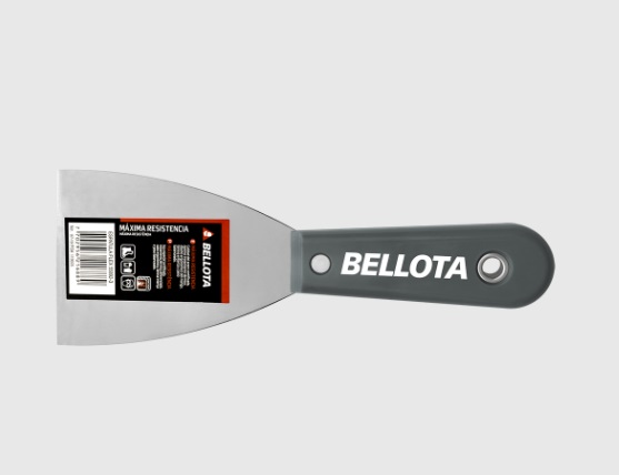ESPATULA FLEXIBLE MANGO PLASTICO 4" REF. FLEX55892-4 / 216940 MARCA BELLOTA