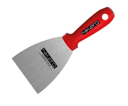 ESPATULA MANGO PLATICO RASP. FLEXIBLE 3" REF. NIK- 14302 MARCA NIKATTO