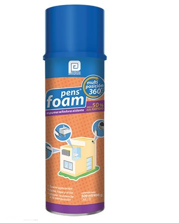 ESPUMA POLIURETANO EXPANSIVA AISLANTE 500 ML REF. SPO16AM24 COD.983342 MARCA PENNSYLVANIA