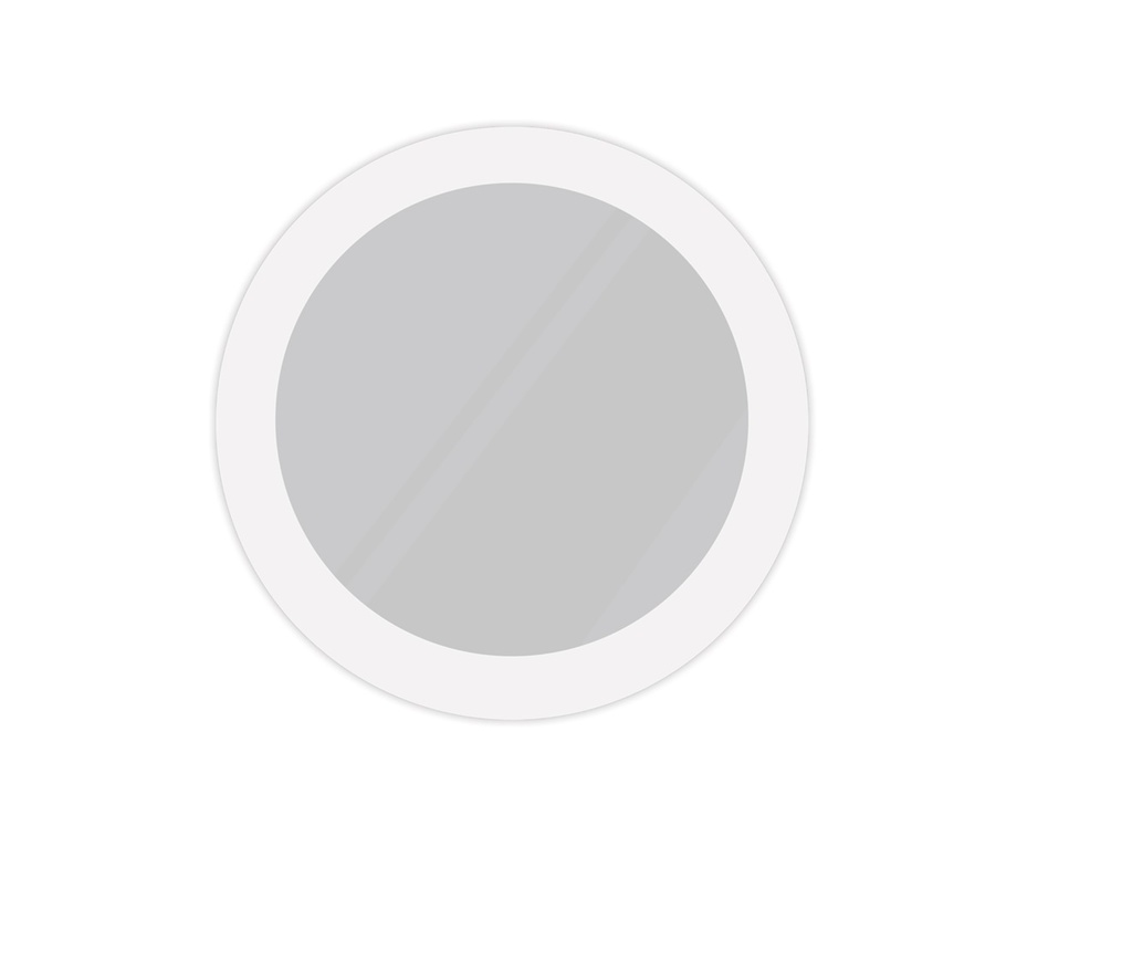 ESPEJO ARO 3 BLANCO 350MM UNIDAD MOD. EARO33838 REF. 00402085 MARCA PIERROT