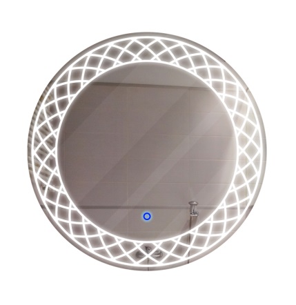 ESPEJO DE BAÑO REDONDO BASKET 58CM 3000K - 6000K DIMEABLE / LED CCT SENSOR TOUCH MARCA PIERROT