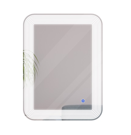 ESPEJO DE BAÑO RECTANGULAR BLUNT 78 X 58CM 6000K DIMEABLE / CCT LED SENSOR TOUCH MARCA PIERROT