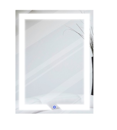 ESPEJO DE BAÑO CUADRADO CORTE STRIPE 80 X60 CM 3000K - 6000K DIMEABLE / LED CCT SENSOR TOUCH PIERROT