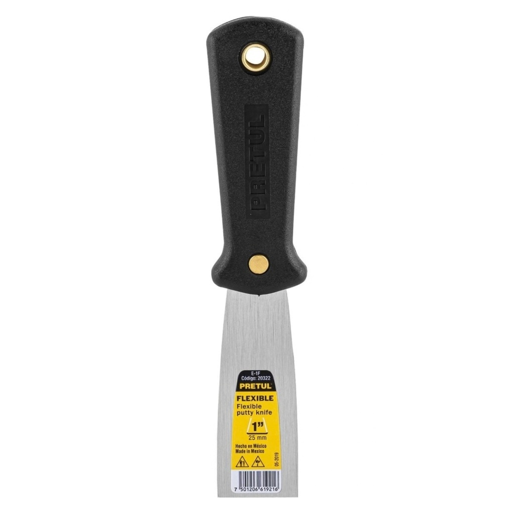 ESPATULA FLEX M/PLASTICO 1" MOD. E-1F REF. 20322 MARCA PRETUL
