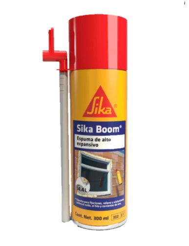 SIKABOOM ESPUMA POLIURETANO EXPANSIVA PARA RELLENO Y AISLANTE 300 ML REF.096824 MARCA SIKA