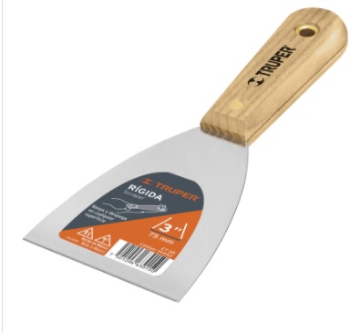 ESPATULA RIGIDA MANGO DE MADERA PROF 2" MOD.ET-2R REF. 14441 MARCA TRUPER