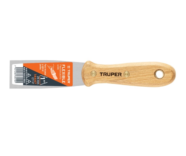 ESPATULA FLEXIBLE MANGO MADERA 1" MOD.ET-1" F REF. 14447 MARCA TRUPER