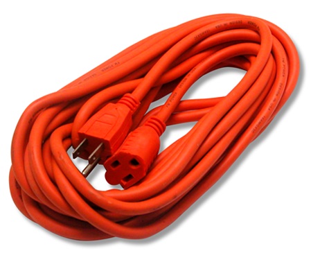 EXTENSION ELECTRICA SEMI INDUSTRIAL 2 X 16 AWG 7.60 MTS NARANJA REF. EXT-09 MARCA FERMETAL