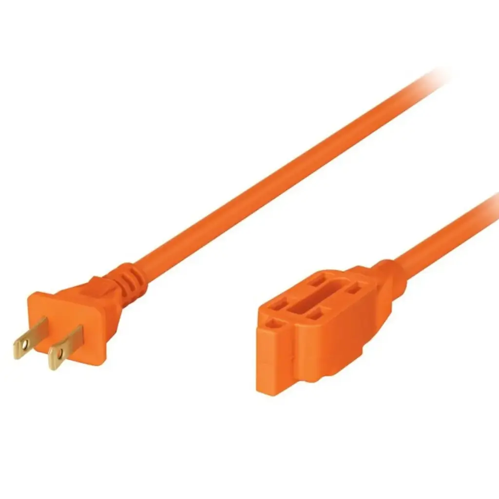EXTENSION ELEC USO RUDO 2 X 16 AWG 6 MTS 3 CLAVIJAS NARANJA MOD. ER-6X16 REF. 48044 MARCA VOLTECK