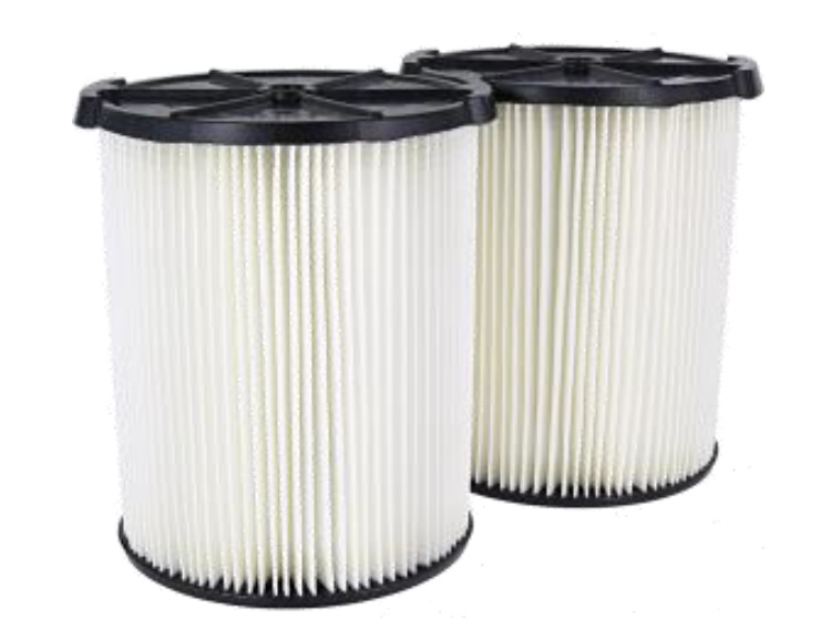 FILTRO PARA ASPIRADORA EN SECO Y HUMEDO RIDGID 6-9-12 ( 2 PZAS) REF. VF4000 / FIL-703 MARCA RIDGID