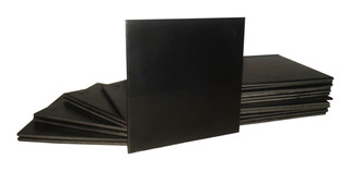 FLANCHE / BASE HIERRO NEGRO 20 X 20 X 10 MM SIN HUECO ( 3.20 KG ) MARCA L.C.H