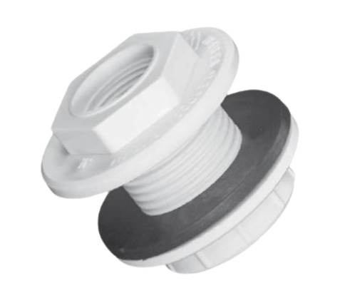 FLANCHE PVC CONEXION PARA TANQUE DE 1/2" ROSCABLE MARCA METALES ALEADOS