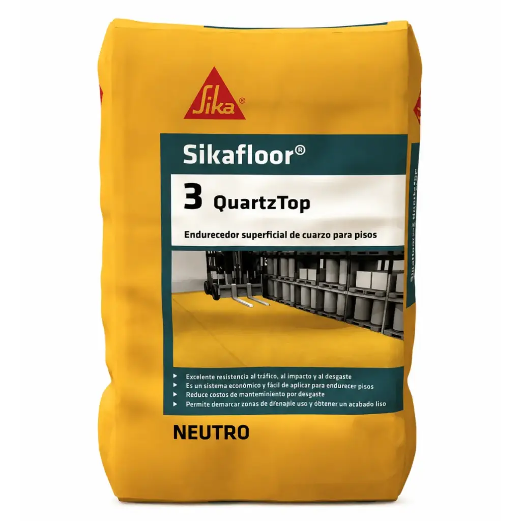 SIKAFLOOR 3 QUARTZ TOP ENDURECEDOR P/PISO DE CONCRETO FRESCO GRIS SACO 20KG REF.642960 REF-8244 SIKA