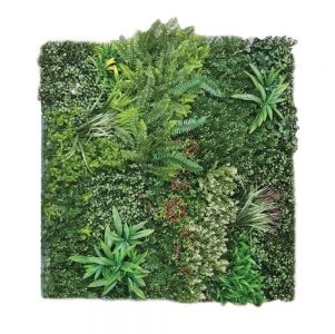 FOLLAJE ARTIFICIAL 3D / JARDIN VERTICAL 1.00 X 1.00 MTS REF- CCGA074 ( UNIDAD ) MARCA GENPAR DECOR