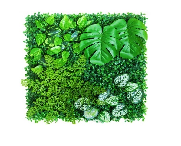 FOLLAJE ARTIFICIAL 3D / JARDIN VERTICAL 50 X 50 CM INTERIOR MILAN MIXED-B (UNIDAD) MARCA MACHIFERMA