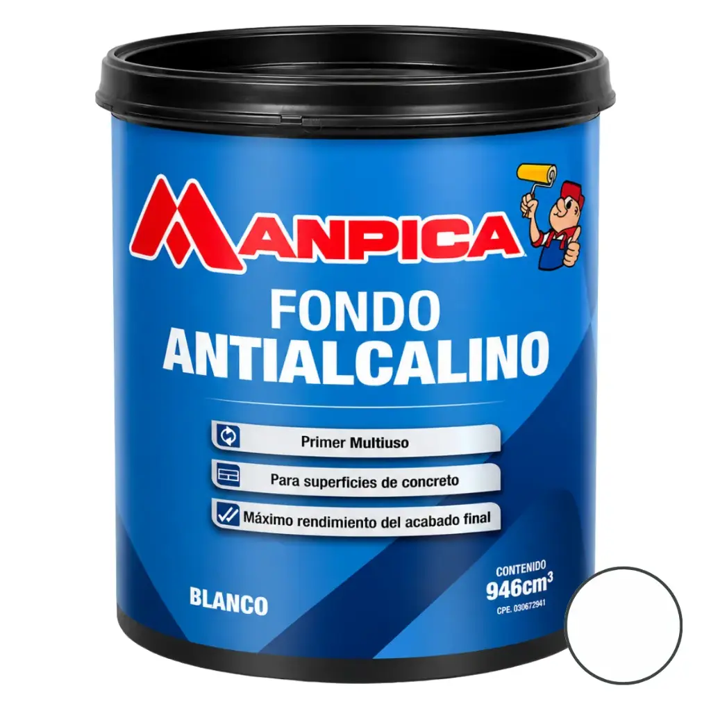FONDO ANTIALCALINO ( PARA PAREDES HUMEDAS ) 1 GL REF. CFP-100-10 MARCA MANPICA