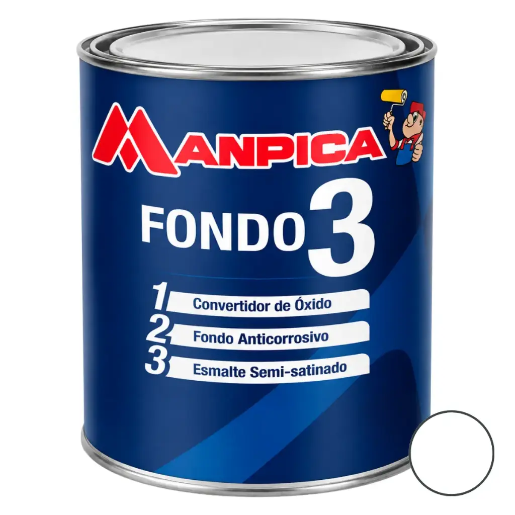 FONDO DE HERRERIA 3 EN 1 (1GL) COLOR BLANCO REF. SFA-100-10 MARCA MANPICA