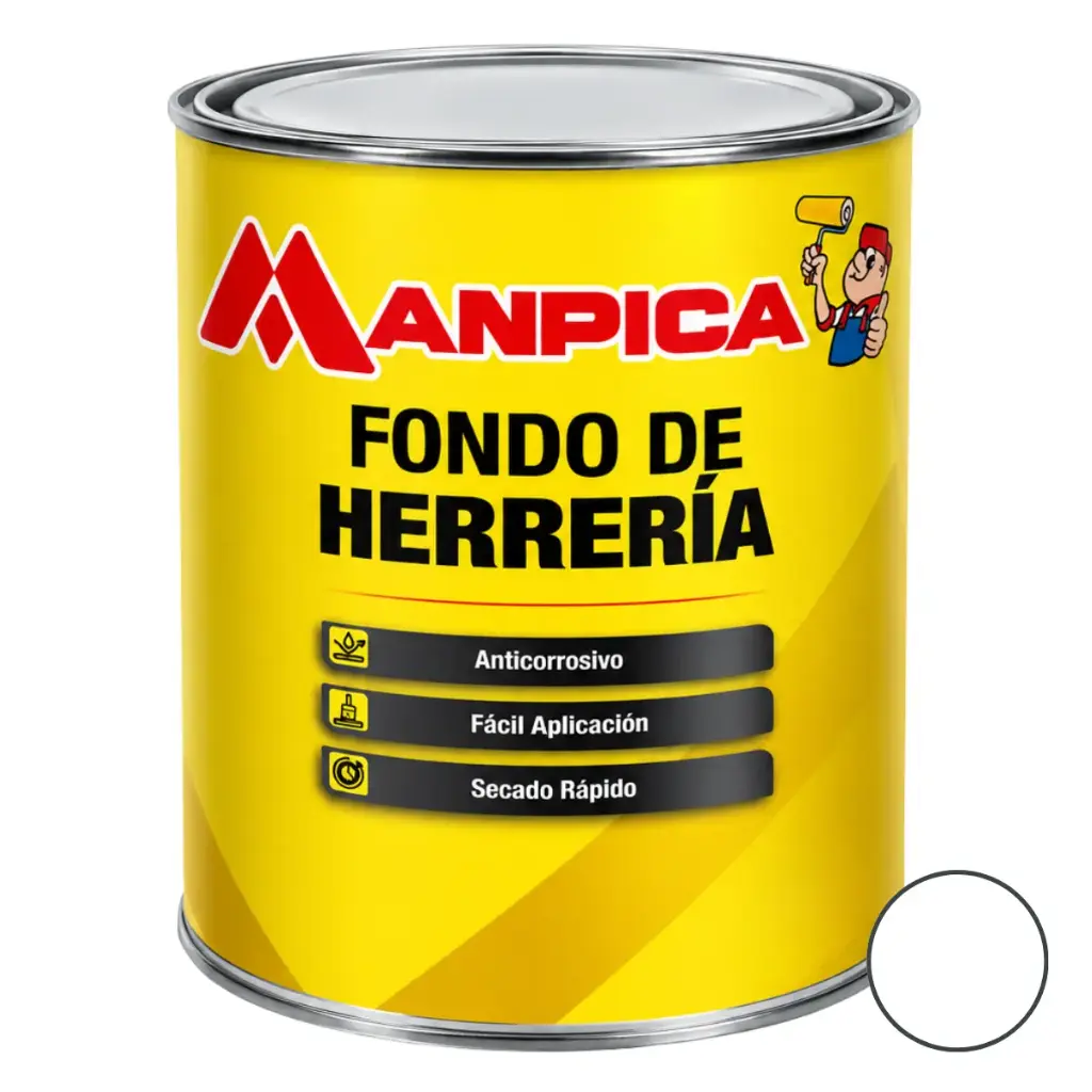 FONDO DE HERRERIA 1 GL COLOR BLANCO REF. SFH-100-10 MARCA MANPICA