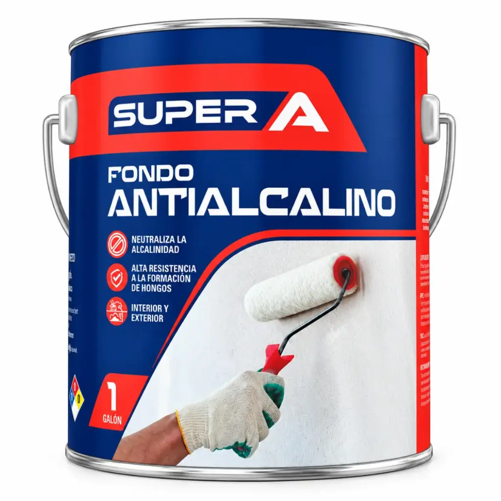 FONDO ANTIALCALINO ( PARA PAREDES HUMEDAS ) 1 GL ( 3.78 L )REF. 01100100101999 MARCA SUPER A
