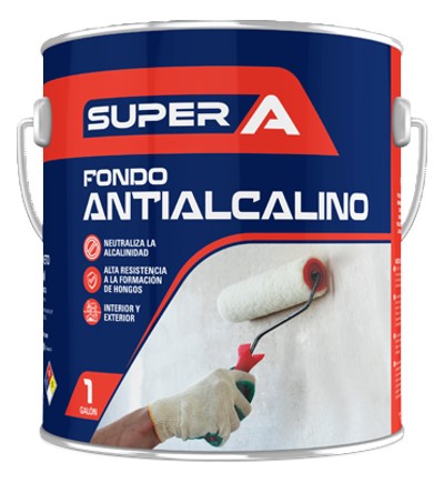 FONDO ANTIALCALINO ( PARA PAREDES HUMEDAS ) 1 GL ( 3.78 L )REF. 01100100101999 MARCA SUPER A