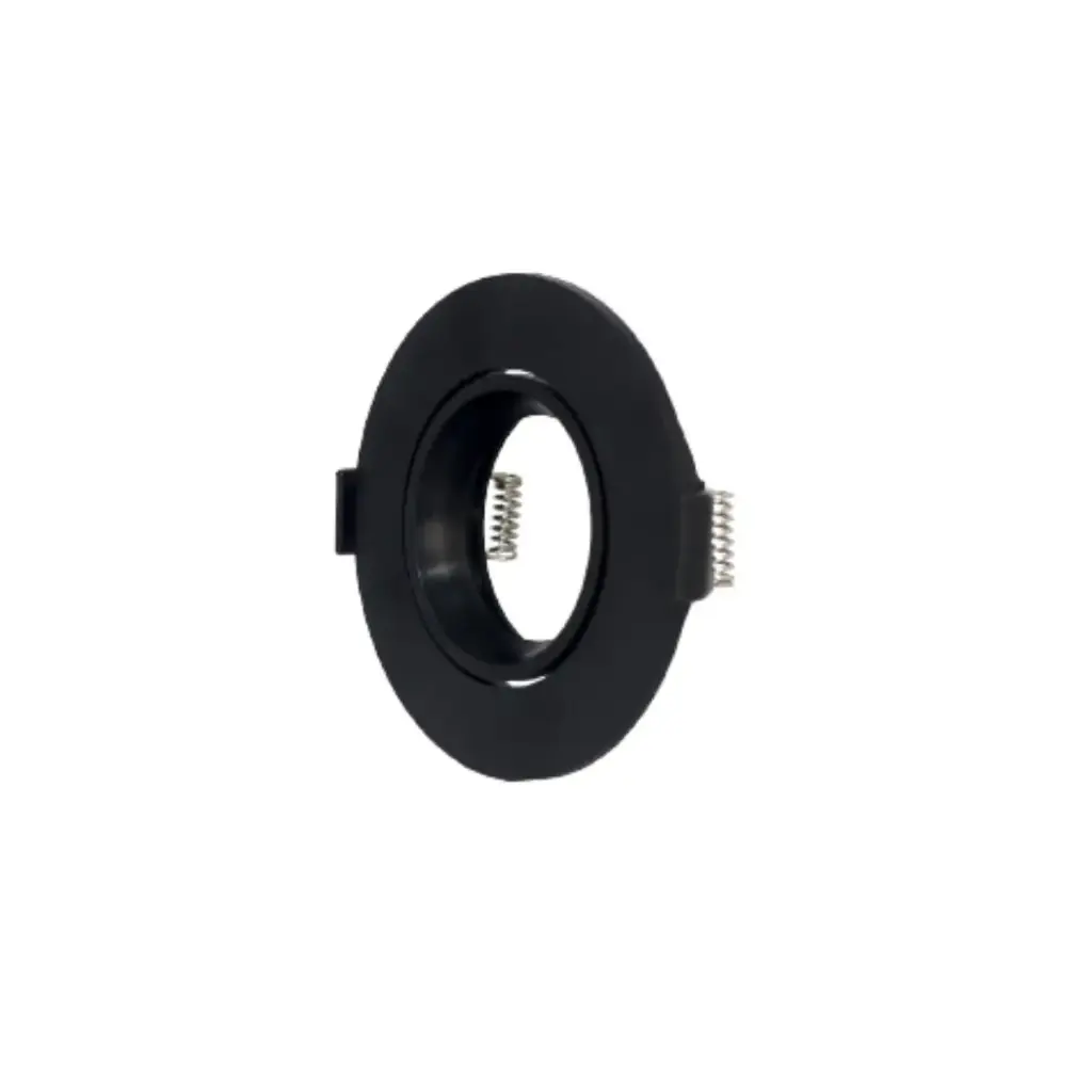 APLIQUE SPOT REDONDO P/ GU10 PC 90 X 25 MM C/ SOCKET - HOLE 75 - NEGRO REF. AI-RD02-BK ARTIG LIGHT