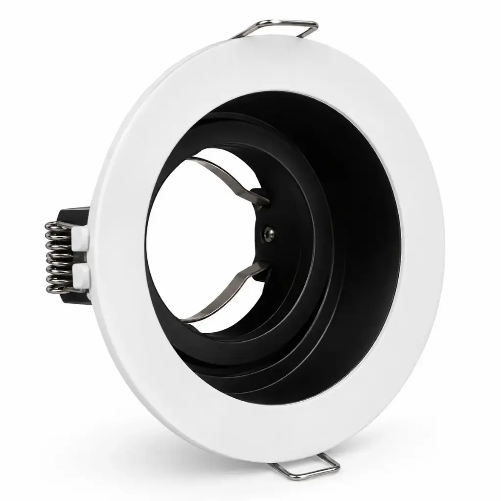 APLIQUE SPOT REDONDO P/ GU10 PC 100 X 38 MM BLANCO - NEGRO REF. AI-RD10-WH MARCA ARTIG LIGHT