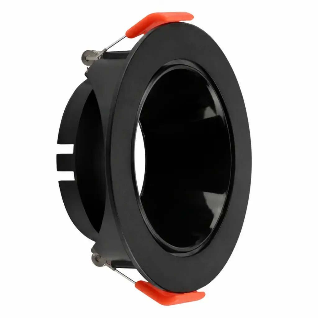 APLIQUE SPOT REDONDO P/ GU10 PC 85 X 40 MM - HOLE 76  C/NEGRO INCLUYE SOCKET REF. AI-RD11-BK MARCA ARTIG LIGHT
