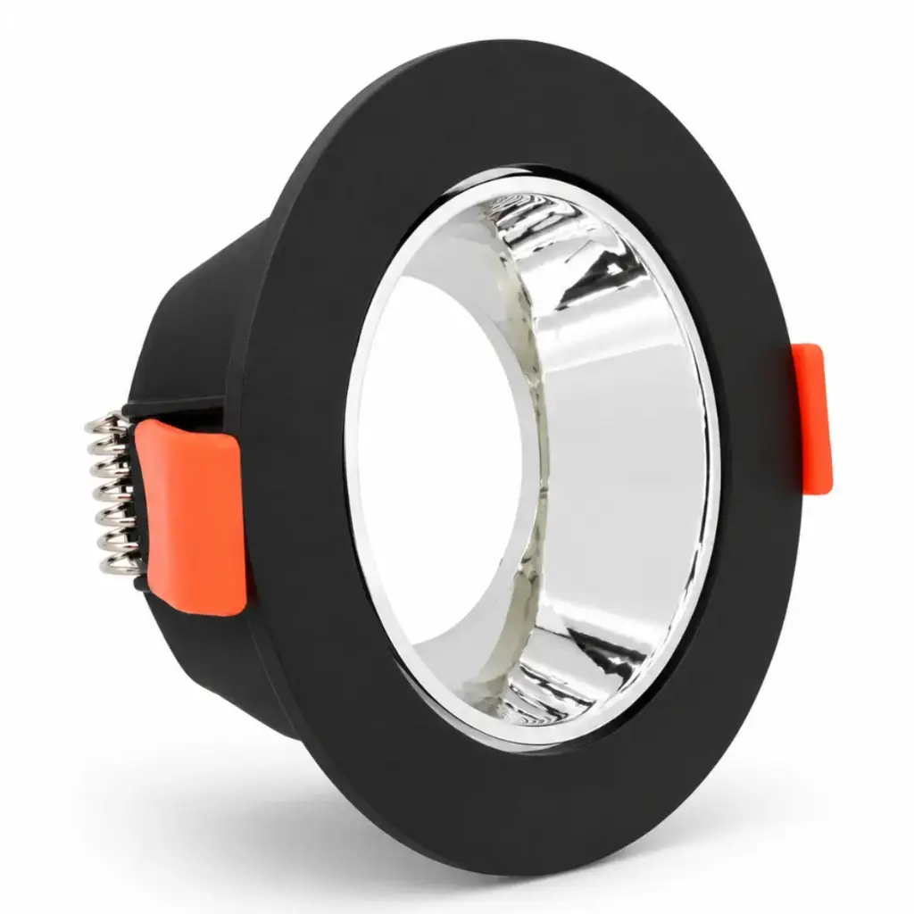 APLIQUE SPOT REDONDO P/ GU10 PC 85 X 40 MM C/ SOCKET - NEGRO - CHROME REF. AI-RD12-BKC ARTIG LIGHT