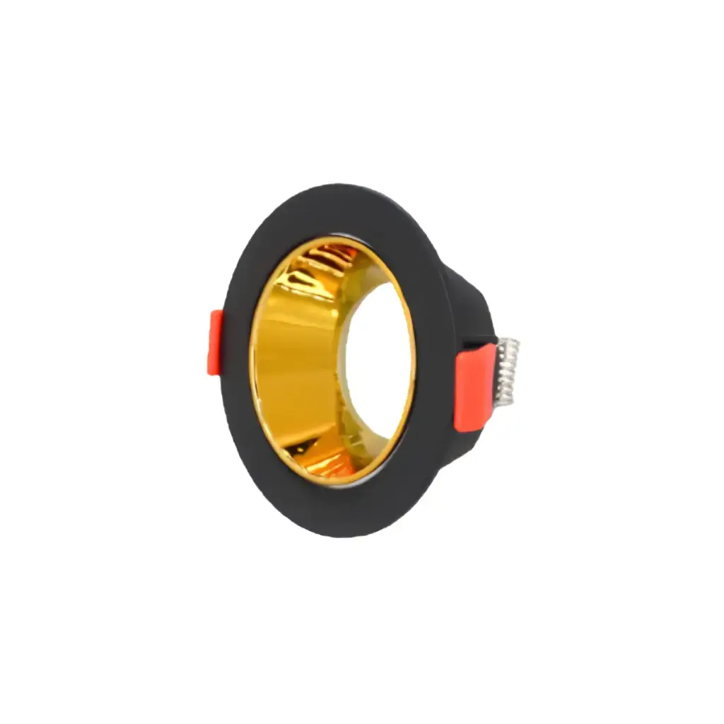 APLIQUE SPOT REDONDO P/ GU10 PC 85 X 40 MM C/ SOCKET - NEGRO CON GOLD REF. AI-RD12-BKG ARTIG LIGHT