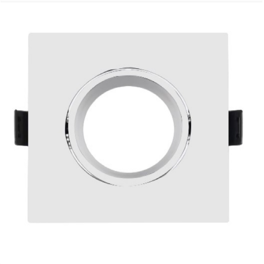 APLIQUE SPOT CUADRADO P/ GU10 PC C/ SOCKET 90 X 90 X 25 MM BLANCO REF. AI-SQ02-WH MARCA ARTIG LIGHT