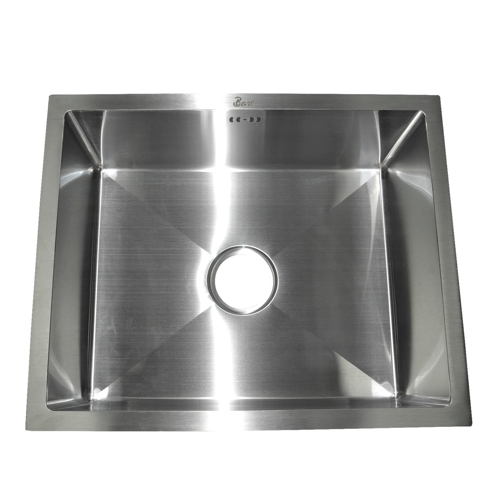FREGADERO DE 1 TINA ACERO INOX. BAJO TOPE 55 CM X 45 CM X 22 CM REF. FRE.02.01 MARCA BARI