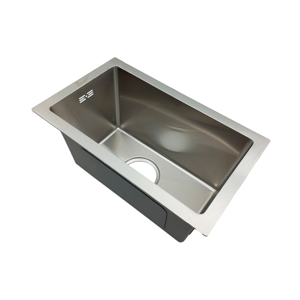 FREGADERO DE 1 TINA LAVA COPA ACERO INOX. BAJO TOPE 26 CM X 43 CM X 22 CM REF. FRE.02.10 MARCA BARI