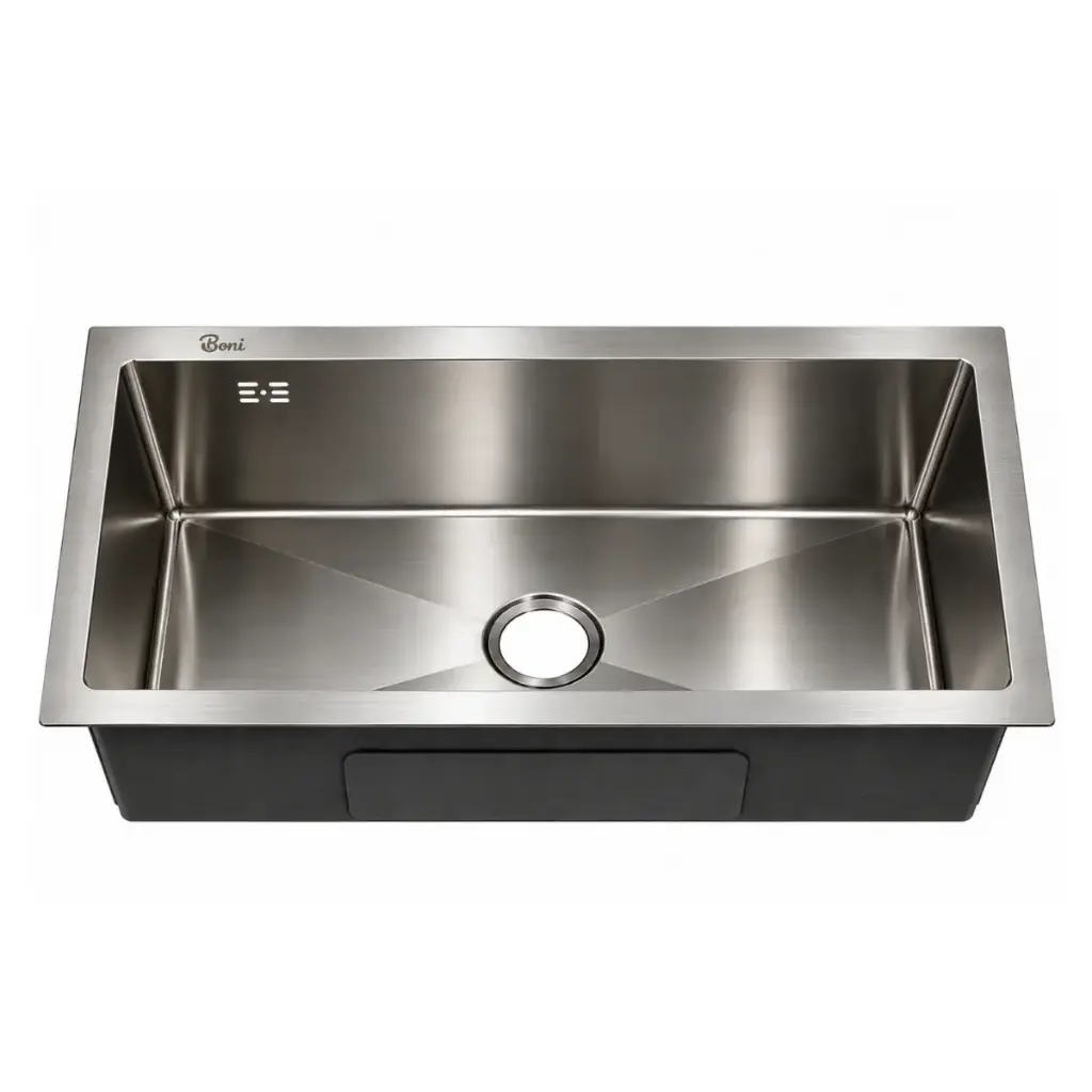 FREGADERO DE 1 TINA LAVA COPA ACERO INOX. BAJO TOPE 26 CM X 43 CM X 22 CM REF. FRE.02.10 MARCA BARI
