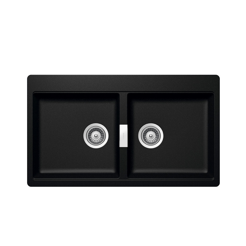 FREGADERO DE CUARZO HORIZONT MAGMA 02FDHORN200MAG 2 PON 38,7 CM X 38,7CM X 30,6 CM MARCA SCHOCK